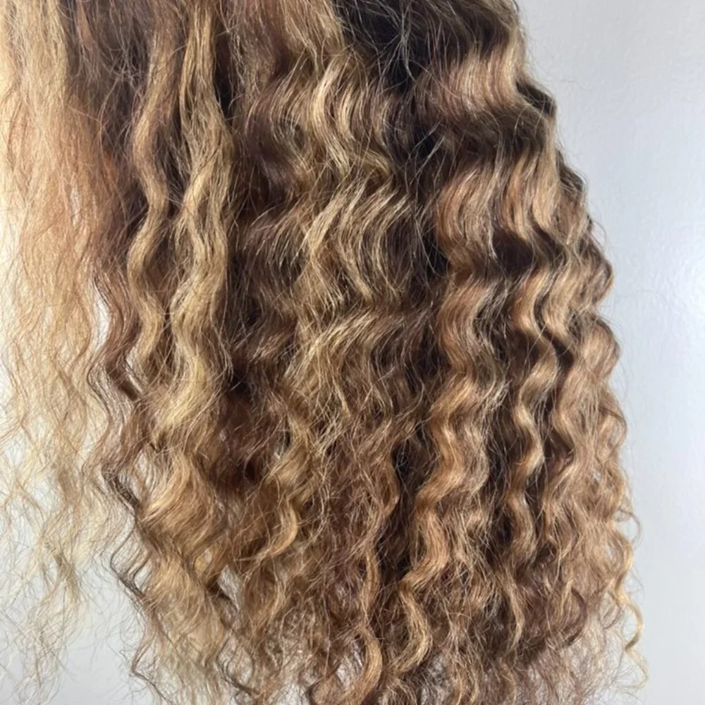 Blonde Highlight Wig-Human Hair Wig